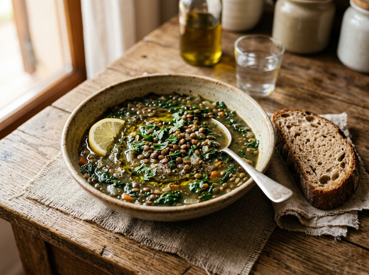 Spinach & Lentil Soup (Santa Maria)
