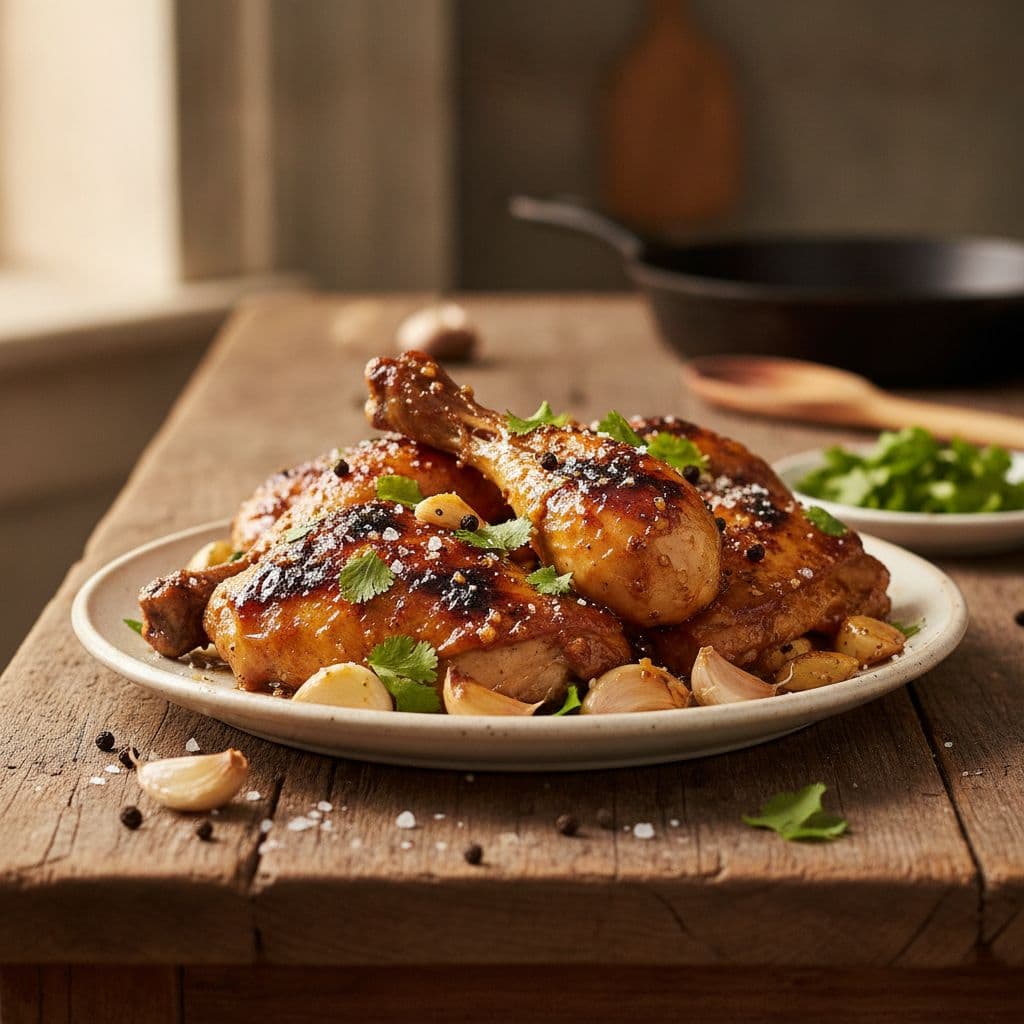 Barbequed Garlic Chicken