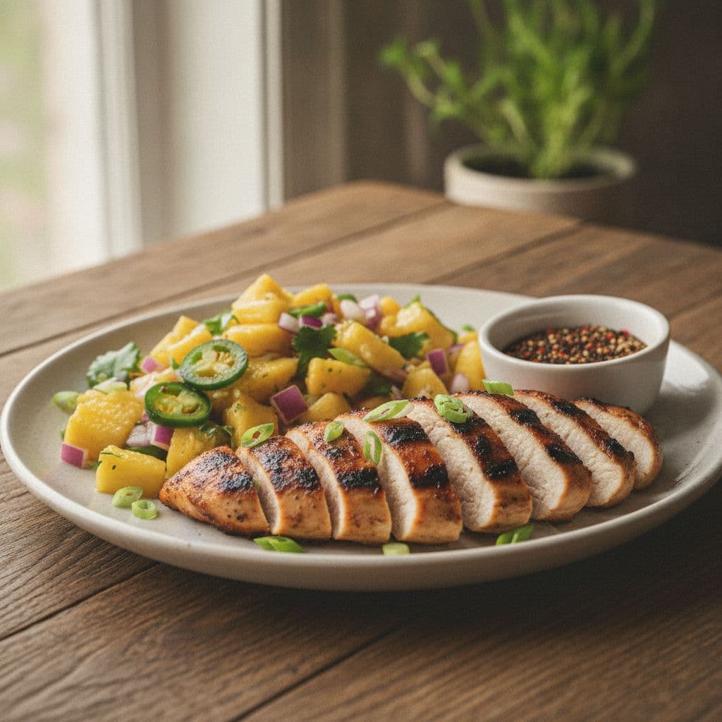 Mesquite Grilled Chicken with Pineapple Salsa